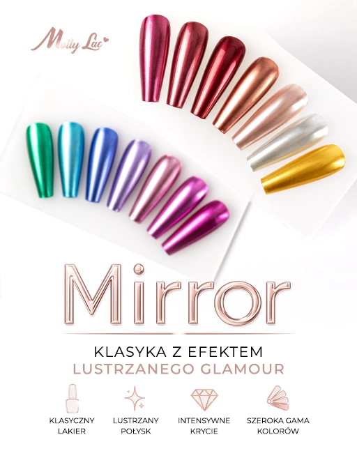 Lakiery klasyczne Mirror efekt