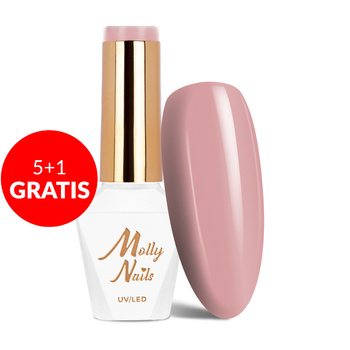 5+1 free Molly Nails Sensual Naomi HEMA/Di-HEMA Free hybrid nail polish 8g No. 203