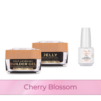 Molly Nails PRO MATCH SYSTEM 2+1 Cherry Blossom : 2 gels de construction + Doctor Top 15 g