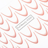 Gradient water decals for nails/ French/ Ombre/French smile line 33 pcs red STZ42