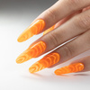 Top colorido sin necesidad de limpiar Crystal Glass Molly Nails Naranja HEMA/Di-HEMA Free 10 g