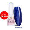 10+1gratis Lakier hybrydowy LED/UV Gel Polish Blues BL6 Glitter AlleLac HEMA/Di-HEMA Free 6g