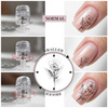 Timbro in silicone per piastrine Molly Nails con motivo regolabile e strizzacapelli