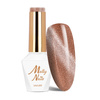 Esmalte híbrido magnético con efecto ojo de gato Cat Eye Womanity Wood Molly Nails sin HEMA/Di-HEMA, 8 g, n.º 445