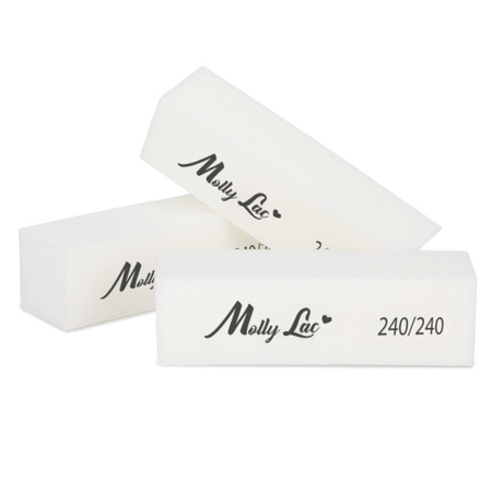 Bloc de polissage MollyLac 240/240 Premium blanc, 1 pièce