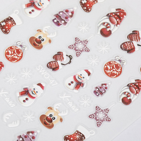 Autocollants pour ongles de Noël Molly Nails SW0-47