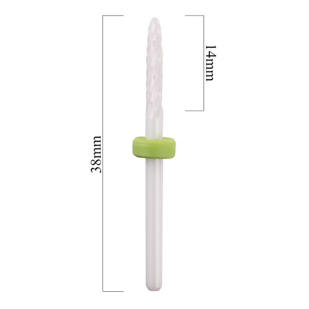 Fresa ceramica per cuticole Small Flame C 3/32" potente