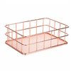 Rose Gold Metal Basket Organizer No. 1