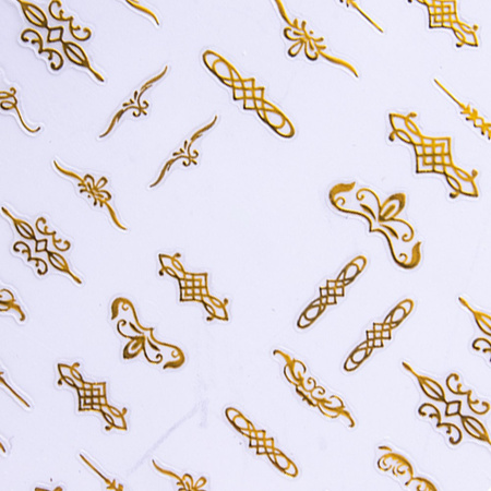 Adesivi per unghie: decorazioni sottili autoadesive, modelli CB-175 Gold