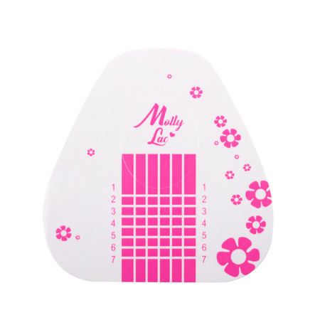 MollyLac basic flowers nail form templates, 500 pcs