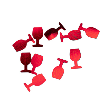 Decorazione per unghie a forma di bicchierini rossi Molly Nails 2 g
