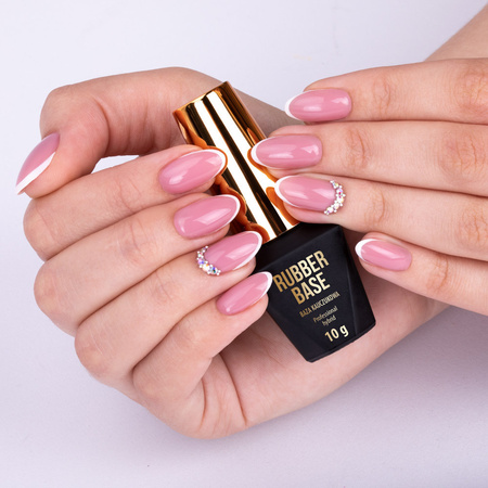 Rubber base for hybrid nail polishes Rubber Base Molly Nails Dange Rose 10g