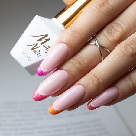 Lakier hybrydowy Molly Nails Neon Flashy Cat Eye HEMA Free 8g Nr 172