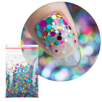 Pop-Up! Веснянки, конфетті, краплі, крапки, кружечки Princess Nails для декорування нігтів № 7, 20 г