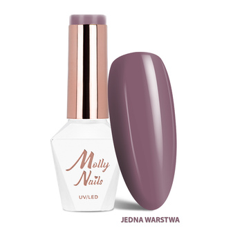 LED/UV Gel Polish Business Class No. 317 Deep Taupe by MollyNails, HEMA/Di-HEMA-Free, 8g