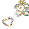 Molly Nails 3D A/B diamond heart nail decorations, 10 pieces