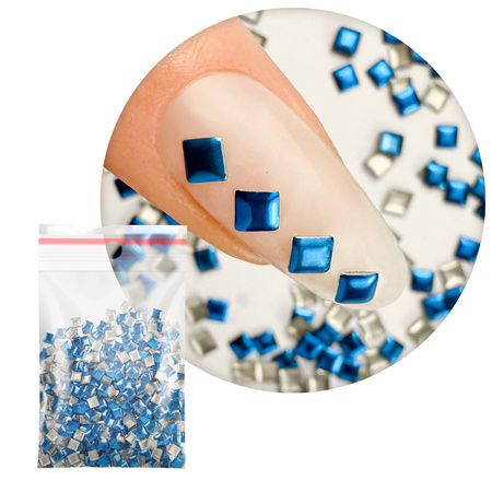 ShinePins : clous lisses, strass, décorations pour ongles, carrés, grands, NTN Premium n° 13, 5 g