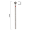 Frez diamentowy kulka 4 mm czerwony delikatny