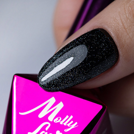 Smalto top no wipe con glitter Hollywood Star MollyLac 10 g