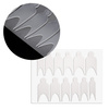 Set combinato di stampi in silicone a doppia forma per french manicure, 12 pezzi