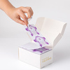Plastic nail extension form templates for acrylic gel MollyLac Flexible purple 500 pcs
