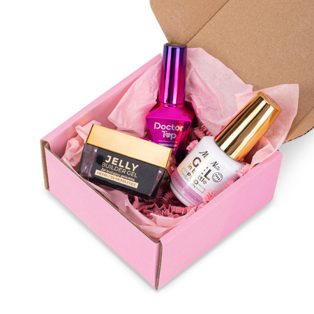 Molly Nails PRO MATCH SYSTEM 2+1 Cherry Blossom : 2 gels de construction + Doctor Top 10 g