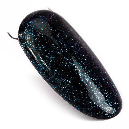Топ-покриття Magic Mood MollyLac без змивання з блискітками Silver Blue, 10 г