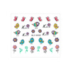 Adesivi 3D per unghie con glitter a tema pasquale  BLE 1055D