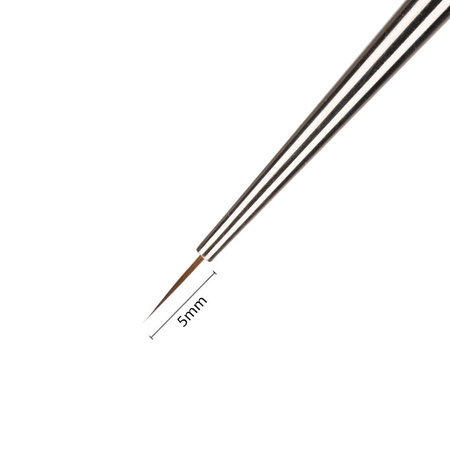 Brush for decorating gel paint hybrid gel Line Art bristle length 5mm 4U Monika Mielniczuk