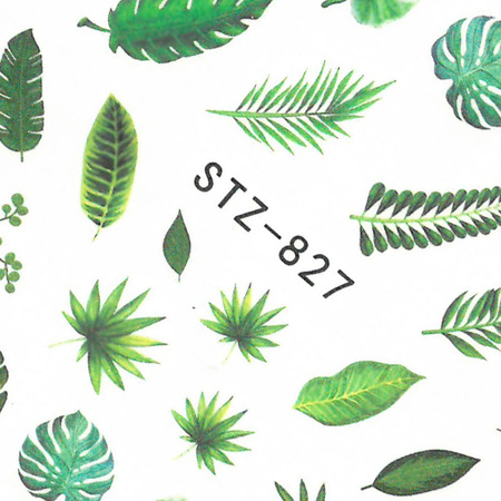 Water decals for nails, leaves STZ-827