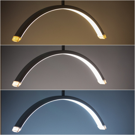 Lámpara LED de belleza de arco de 30 W, de pie, sin sombras, blanca, modelo HD-M6X