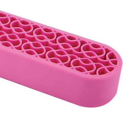 Soporte organizador profesional para brochas y otros utensilios cosméticos - rosa