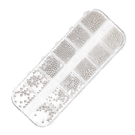 Schmuckkästchen mit Molly Nails-Verzierungen, silberfarben, 1000 Stück