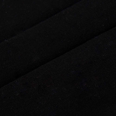 Reusable black cotton face mask with non-woven lining, 1 piece