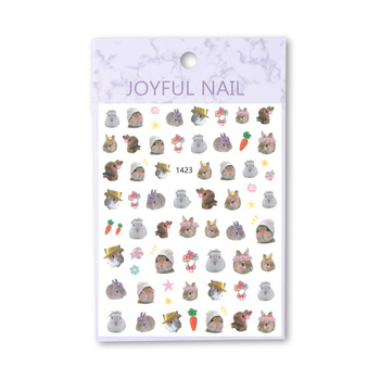 Adhesivos finos para uñas con motivos de Pascua, n.º 1423