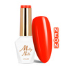 Esmalte híbrido Molly Nails Neons Dark Orange sin HEMA ni Di-HEMA, 8 g, n.º 73