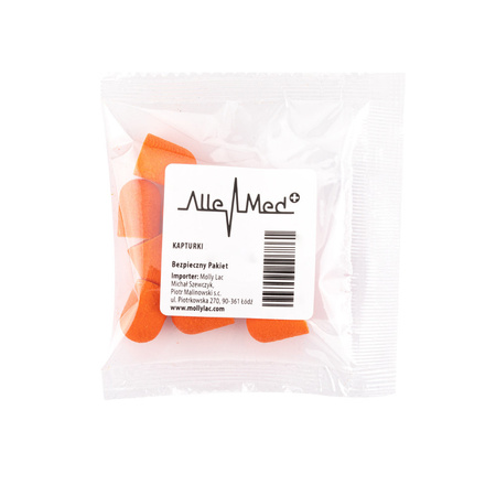 Capuchons pour pédicure 7 mm, grain 240, 100 pièces Fabric Podo AlleMed Orange