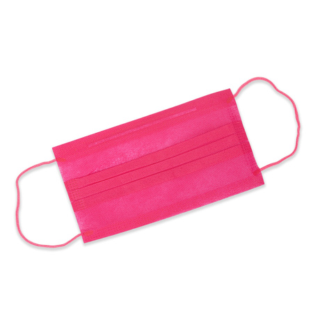 IGOLI Einweg-Schutzmasken, zweilagig, fuchsia, 50 Stück