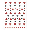 Thin, self-adhesive heart-shaped nail stickers JO-1027