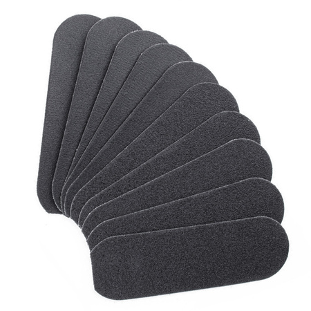 Pediküre-Raspel mit 10 austauschbaren Aufsätzen, 24,8 cm, aus Metall, silberfarben