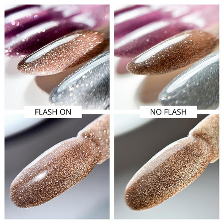 Molly Nails Flashing Lights Bitter Brown HEMA/Di-HEMA Free Hybrid Nail Polish 8g No. 564