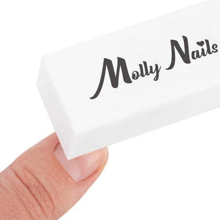 Полірувальний блок Molly Nails 240/240 Premium, білий
