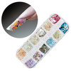 Coquillages broyés pour la décoration des ongles, coffret n° 4