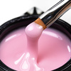 Gel modellante autolivellante, duro, di media densità, Molly Nails French Pink, senza HEMA/Di-HEMA, 15 g