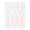 Thin, self-adhesive heart-shaped nail stickers F1188, pink