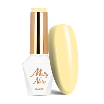 LED/UV Gel Polish Molly Nails Power Flower No. 720 Yellow Daffodil HEMA/Di-HEMA Free 8g