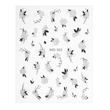 Autocollants pour ongles 5D à fleurs MO-503
