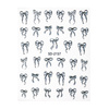 5D Self-Adhesive Black Bow Nail Stickers SD-2157