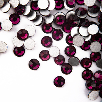 SS10 Amethyst glass nail rhinestones, approx. 50 pcs.