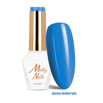 Molly Nails Hybridlack Cocktails &amp; Drinks Blue Lagoon HEMA/Di-HEMA-frei 8 g Nr. 13